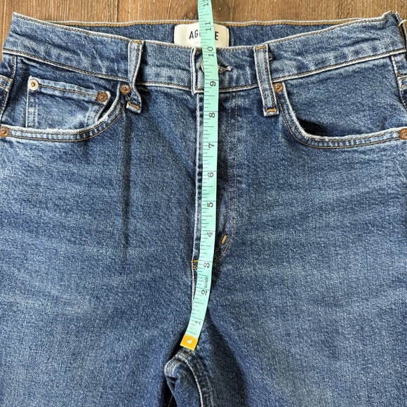 AGOLDE Merrel Jeans High Rise Straight Leg Blue Ankle - Picture 7 of 14